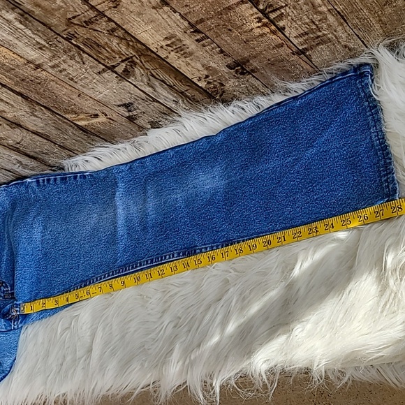 Jordache vintage 90s boot cut  high waist jeans women's size 7/8 Blue - Picture 12 of 14